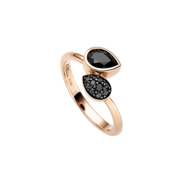 Ring mit 10 Brillanten zus. 0,133ct. & 1 Onyx