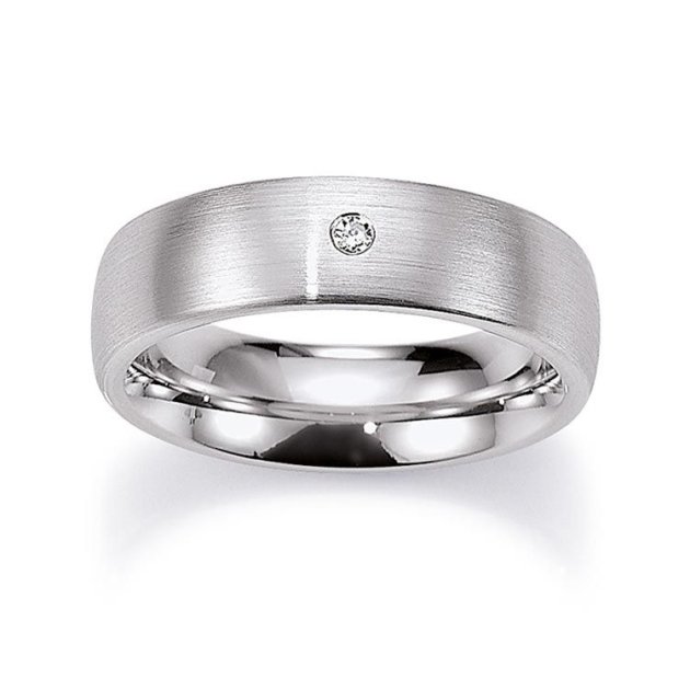 Damenring mit 1 Brillant zus. 0,02ct.