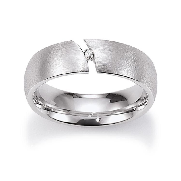 Damenring mit 1 Brillant zus. 0,02ct.