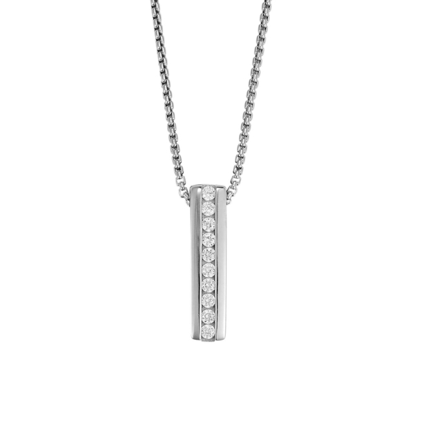 Anhänger mit Kette mit 10 Zirkonia