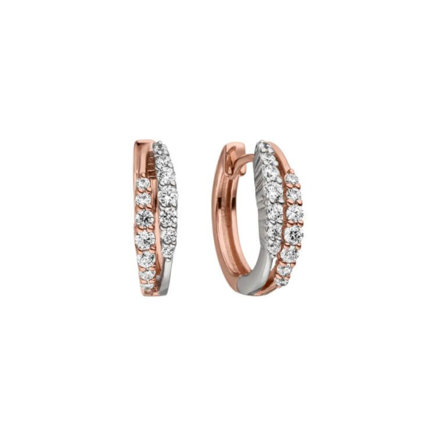 Creolen mit 28 Zirkonia