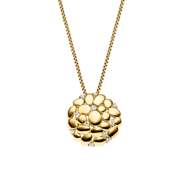 Anhänger mit Kette mit 11 Zirkonia
