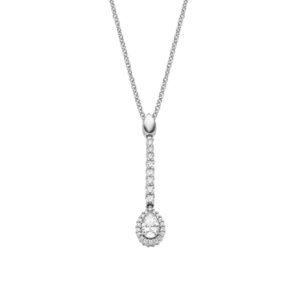 Anhänger mit Kette mit 27 Zirkonia
