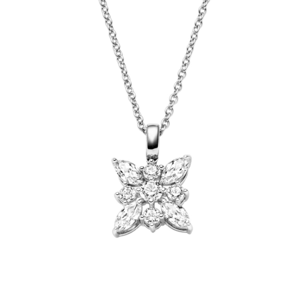 Anhänger mit Kette mit 9 Zirkonia