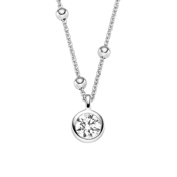 Anhänger mit Kette mit 1 Zirkonia