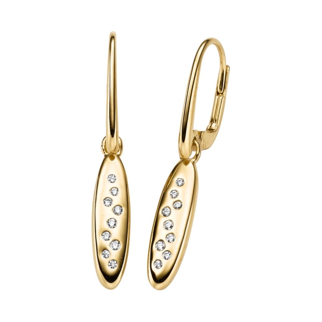 Ohrschmuck mit 18 Zirkonia