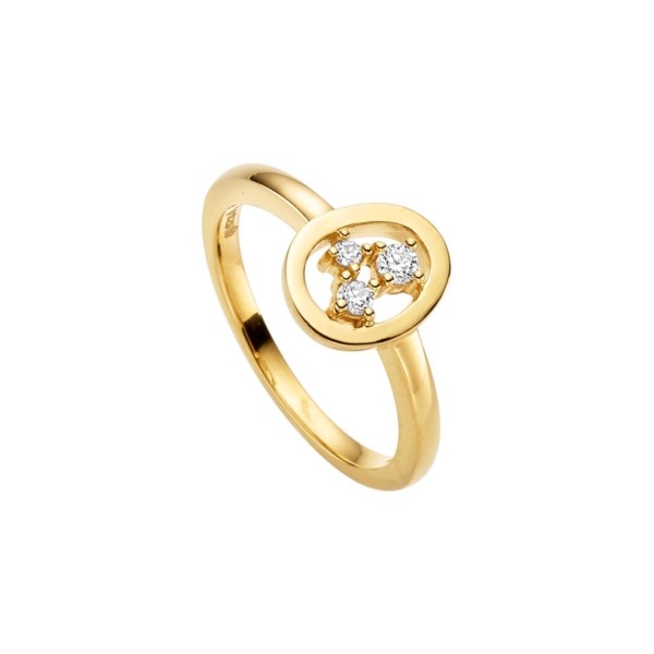 Ring mit 3 Zirkonia