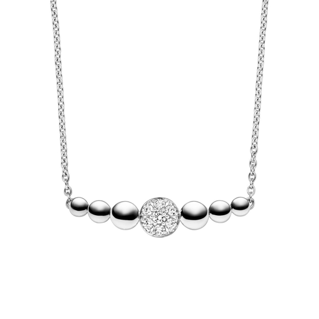 Anhänger mit Kette mit 7 Zirkonia