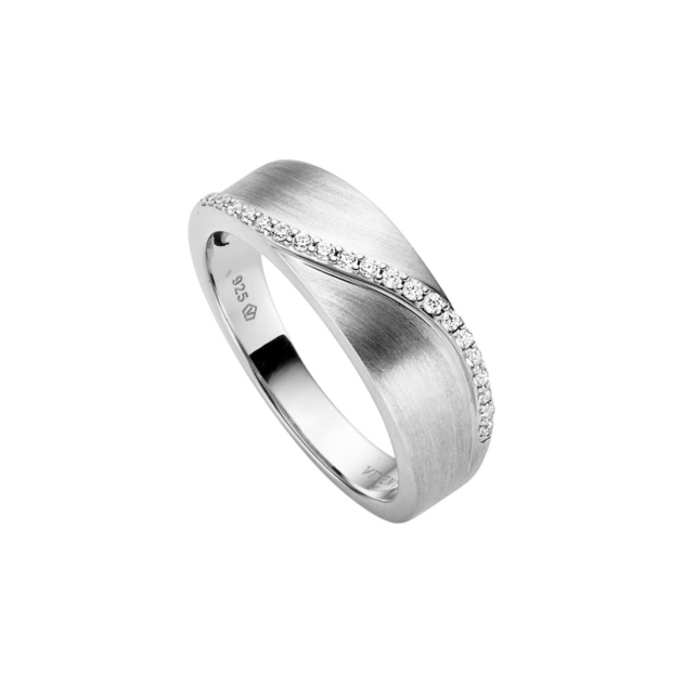 Ring mit 21 Zirkonia