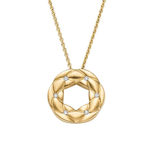 Anhänger mit 6 Brillanten zus. 0,06ct.