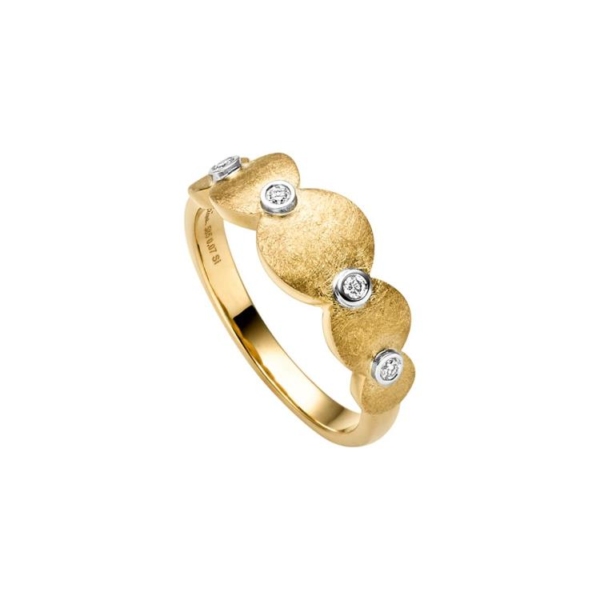 Ring mit 4 Brillanten zus. 0,07ct.
