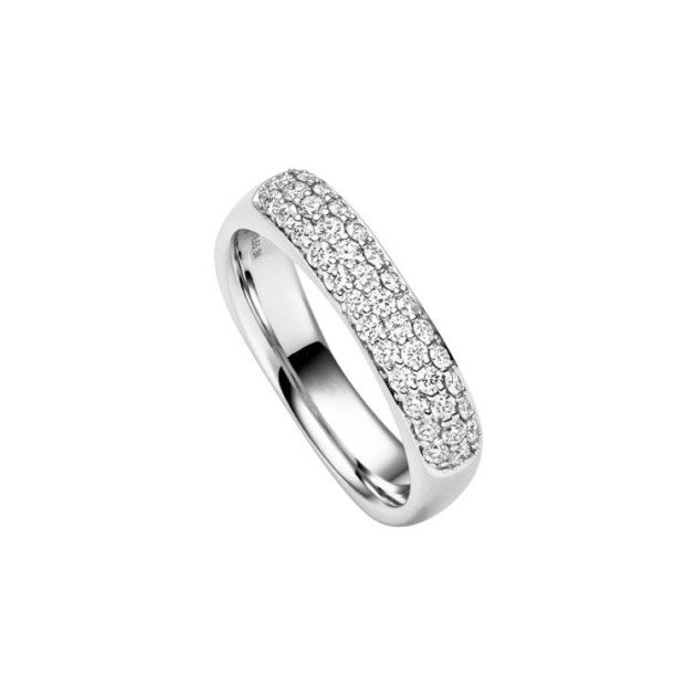 Ring mit 37 Brillanten zus. 0,56ct.