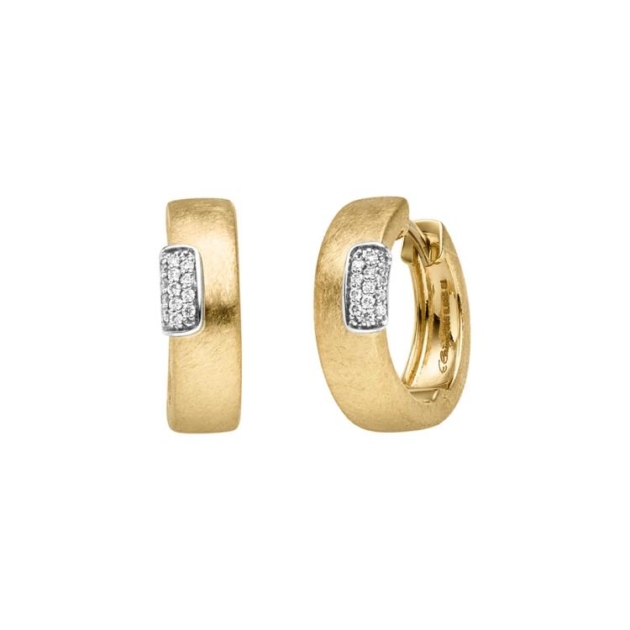 Creolen mit 26 Brillanten zus. 0,07ct.