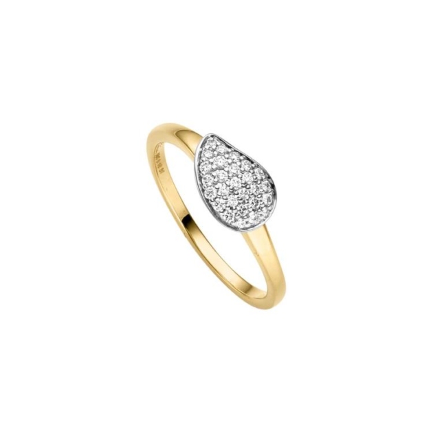 Ring mit 27 Brillanten zus. 0,18ct.