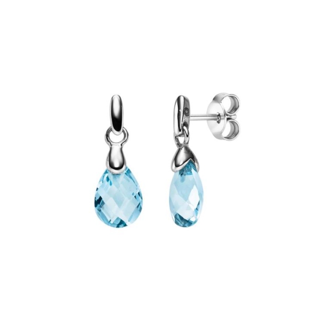 Ohrschmuck mit 2 London Blautopase