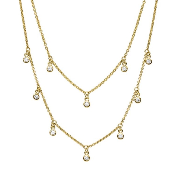 Collier mit 10 Zirkonia