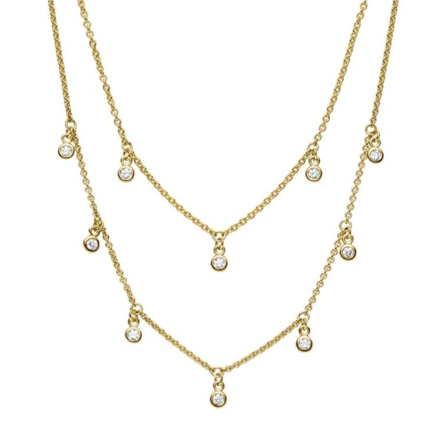 Collier mit 10 Zirkonia