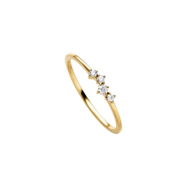 Ring mit 4 Zirkonia