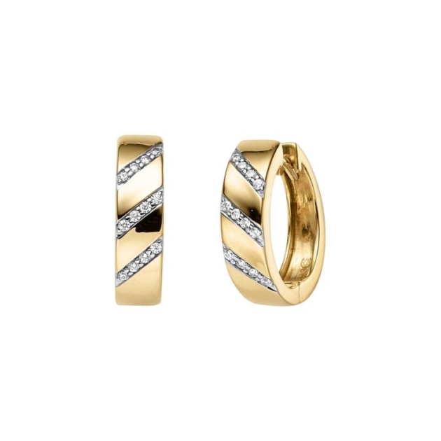 Ohrschmuck mit 24 Zirkonia