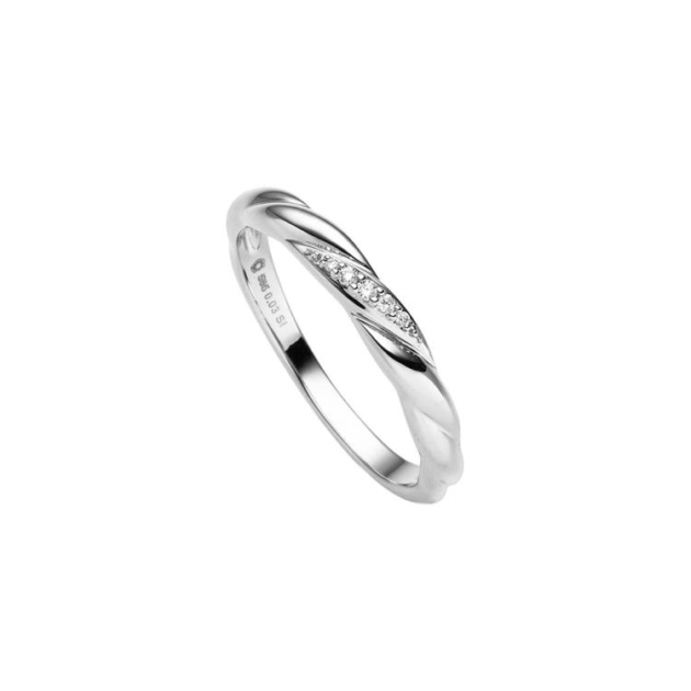Ring mit 5 Brillanten zus. 0,03ct.