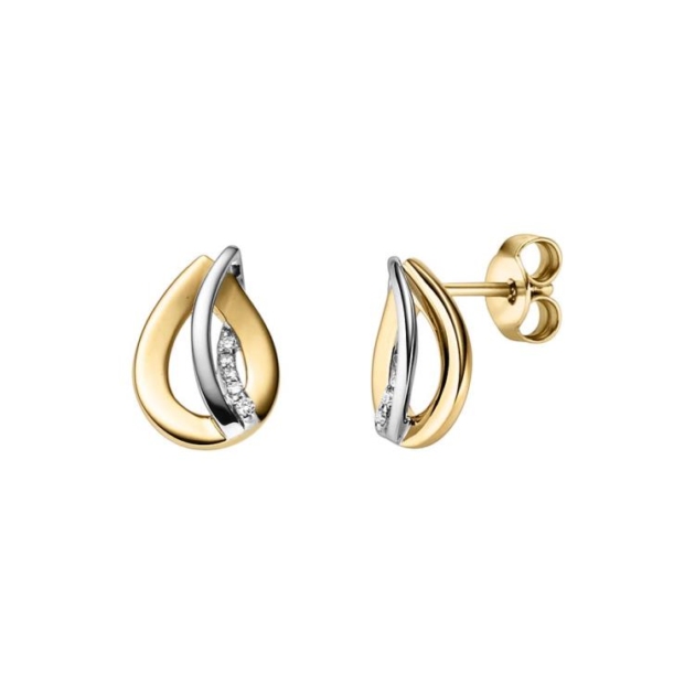 Ohrschmuck mit 10 Brillanten zus. 0,04ct.