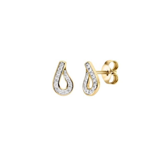 Ohrschmuck mit 28 Brillanten zus. 0,09ct.