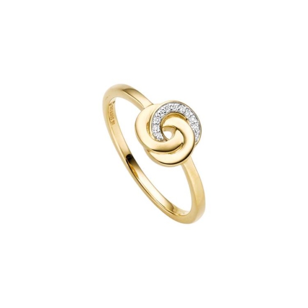 Ring mit 10 Brillanten zus. 0,035ct.