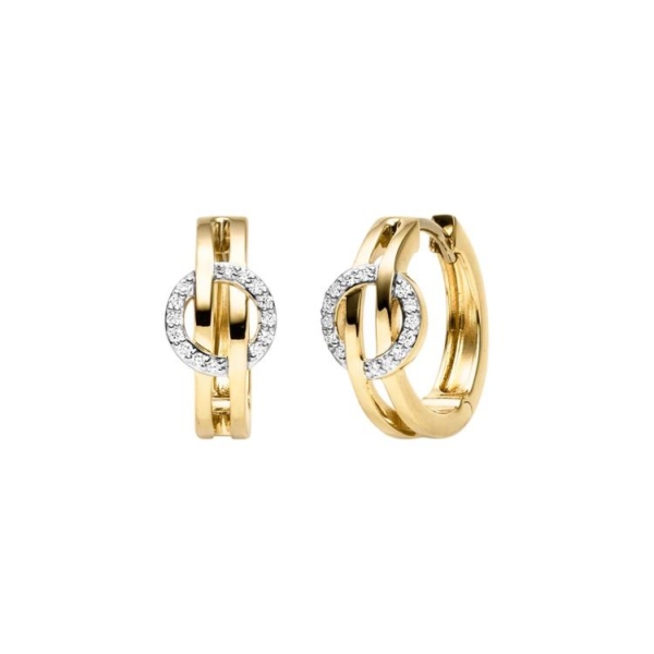 Ohrschmuck mit 28 Brillanten zus. 0,10ct.
