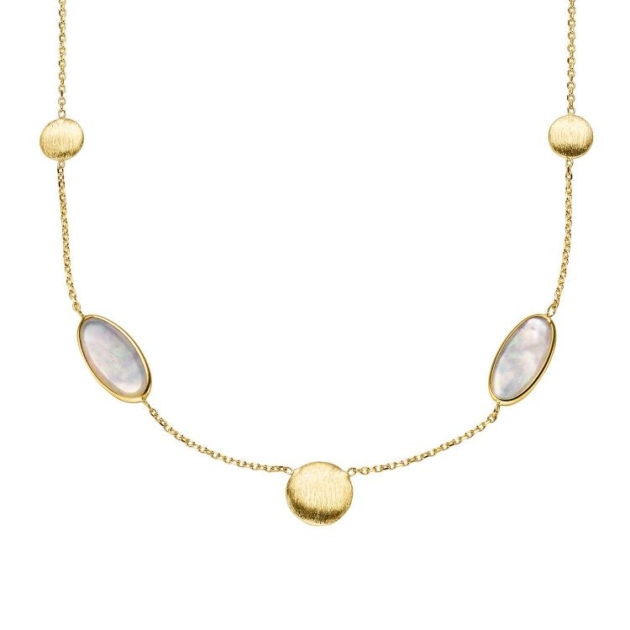 Collier mit 2 Perlmutt