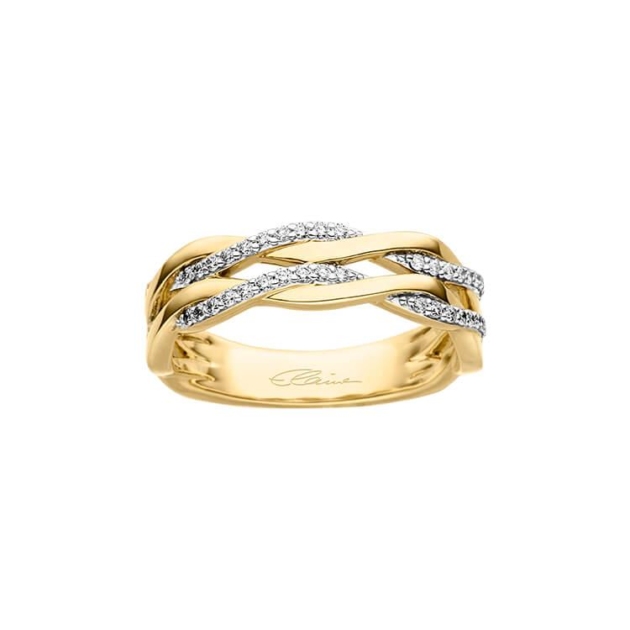 Damenring mit 38 Brillanten zus. 0,25ct.