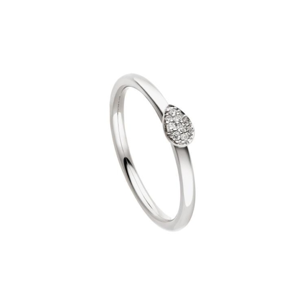 Damenring mit 10 Brillanten zus. 0,06ct.