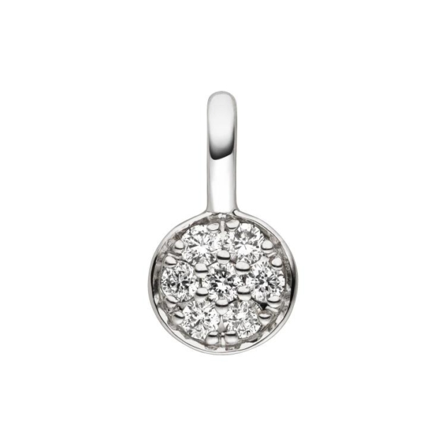 Anhänger mit 7 Brillanten zus. 0,08ct.
