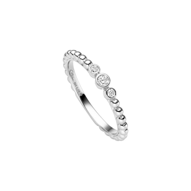 Ring mit 3 Brillanten zus. 0,09ct.