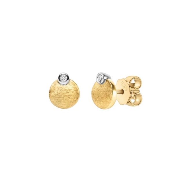 Ohrschmuck mit 2 Brillanten zus. 0,04ct.