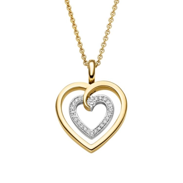 Anhänger mit 25 Brillanten zus. 0,10ct.