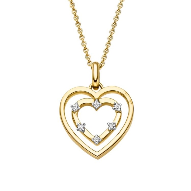 Anhänger mit 6 Brillanten zus. 0,07ct.