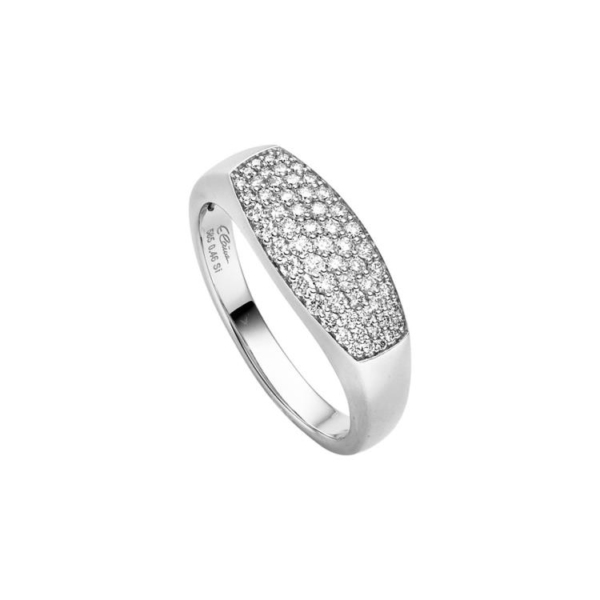 Ring mit 59 Brillanten zus. 0,46ct.