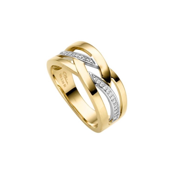 Ring mit 26 Brillanten zus. 0,09ct.