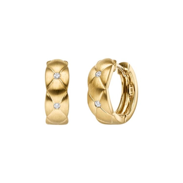 Ohrschmuck mit 4 Brillanten zus. 0,06ct.