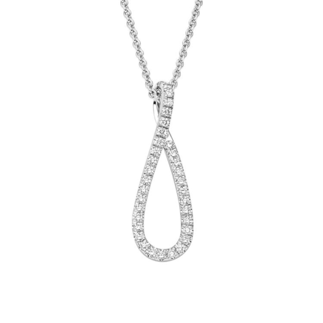 Anhänger mit 34 Brillanten zus. 0,19ct.