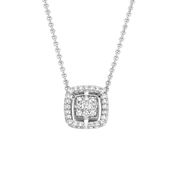 Anhänger mit Kette mit 33 Brillanten zus. 0,26ct.