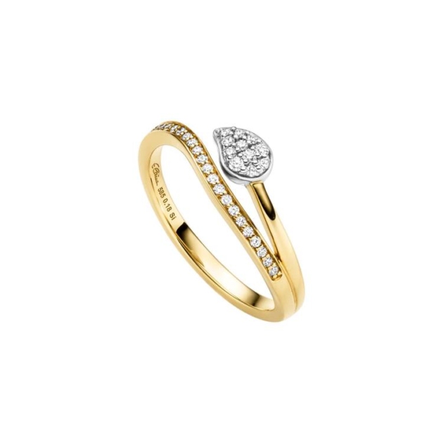 Ring mit 32 Brillanten zus. 0,18ct.