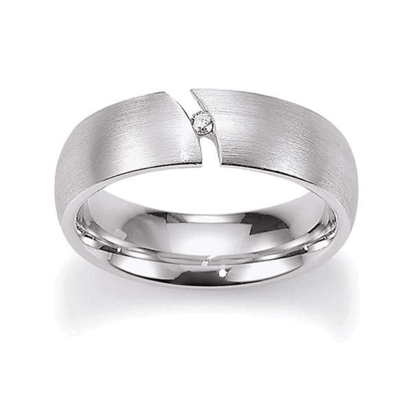 Damenring mit 1 Brillant zus. 0,02ct.