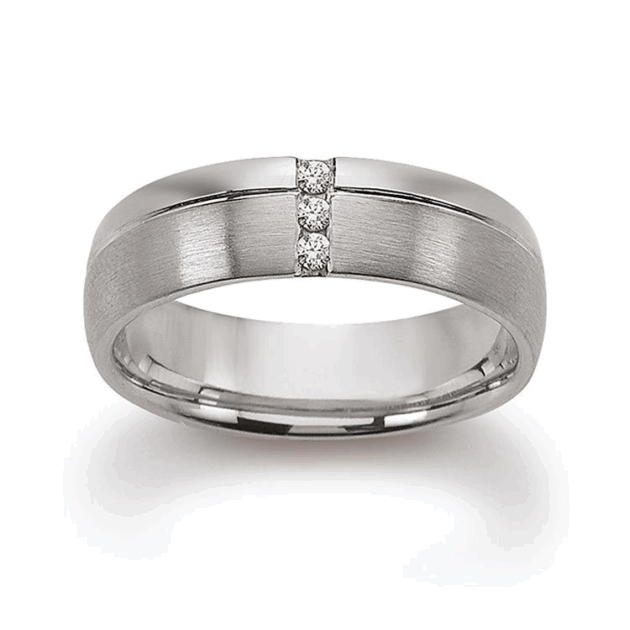 Damenring mit 3 Brillanten zus. 0,06ct.