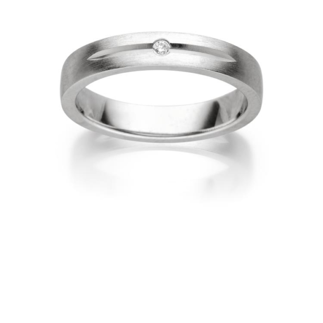 Damenring mit 1 Brillant zus. 0,015ct.
