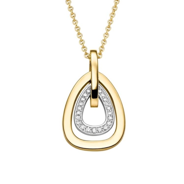 Anhänger mit 21 Brillanten zus. 0,09ct.
