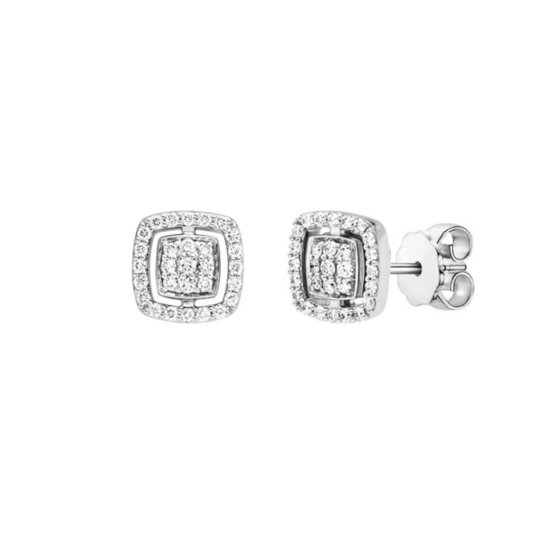 Ohrstecker mit 58 Brillanten zus. 0,32ct.