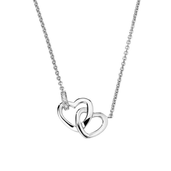 Collier 'Herz' mit 7 Zirkonia 430mm