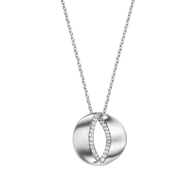 Anhänger mit Kette mit 24 Zirkonia