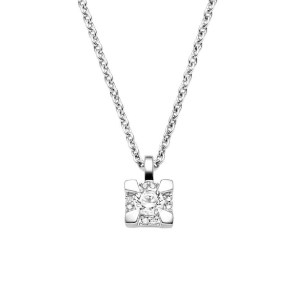 Anhänger mit Kette mit 9 Zirkonia